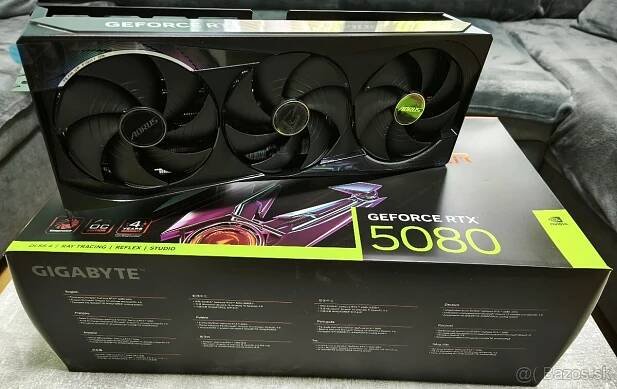 GIGABYTE AORUS NVIDIA GeForce RTX 5080 MASTER 16G - Myjava