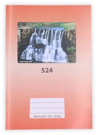 524 - Sešit A5 linka 20l.