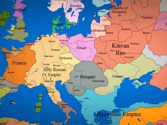 Podívejte se, jak se v Evropě měnily hranice za 1000 let
