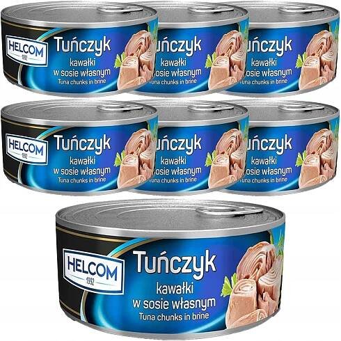 Helcom Tuňák kousky ve vlastní šťávě 170 g x 7 kusů