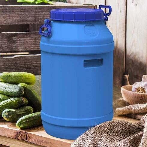 SUD na potraviny 65L s rukojetí K NAKLÁDÁNÍ ZELÍ OKUREK KVAŠENÍ Hlavní materiál syntetický materiál