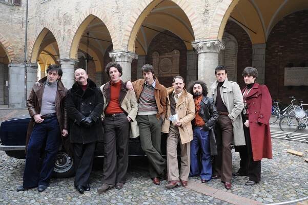 Filippo Timi, Stefano Chiodaroli, Paolo Mazzarelli, Kim Rossi Stuart, Moritz Bleibtreu, Nicola Acunzo, Gaetano Bruno - Vallanzasca - Gli angeli del male - Z natáčení