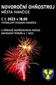 Novoroční ohňostroj 2023 Ivančice