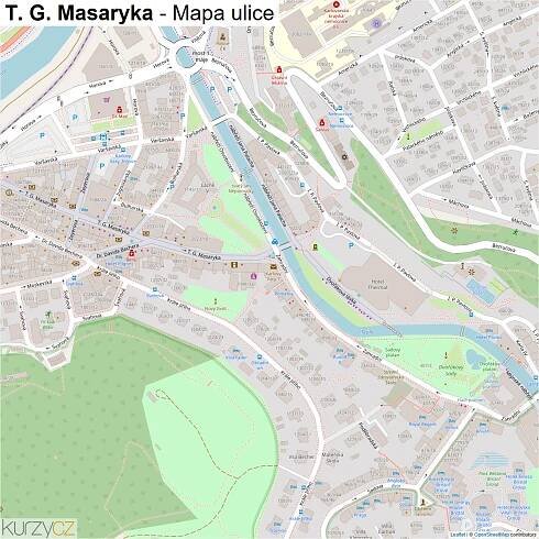 T. G. Masaryka - mapy | Kurzy.cz
