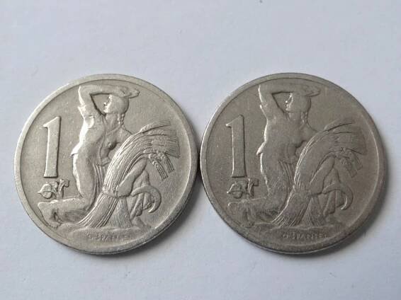 2x 1 Kč 1922+1924