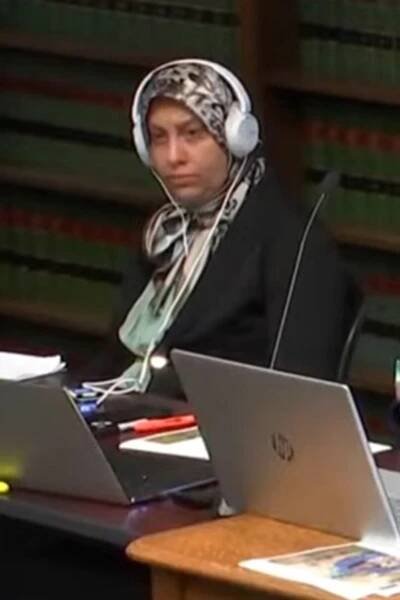 Zahraa Ali at her daughter's attempted murder trial.