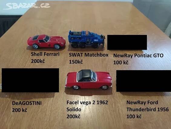 Modely aut 1:32-1:43