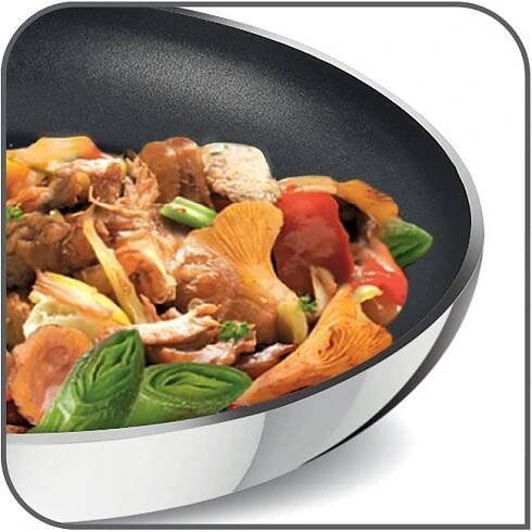 Tefal Sada nádobí 10 ks Intuition B864SA74 + Tefal Pánev 24 cm, 28 cm a WOK 28 cm