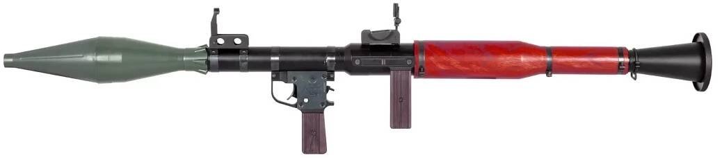 Airsoftová zbraň granátometa RPG-7 - verze z pravého dřeva
