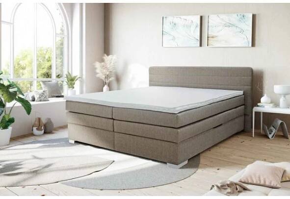 Postel Boxspring Poppy 180x200, vč. matrace, topperu a úp