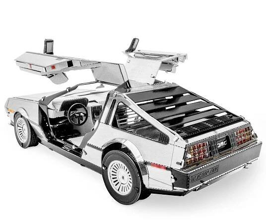 METAL EARTH Delorean stavebnice, 3D kovový model