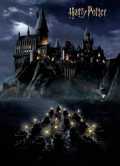 Dětská fototapeta Harry Potter Hogwarts Night 182 x 252 cm