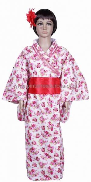 Japanese Girl 3 Kimono Dress