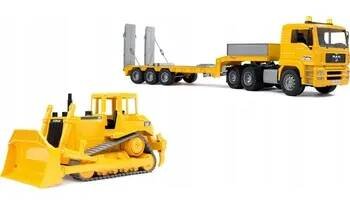 autíčko BRUDER MAN TGA nákladní automobil + buldozer CAT sada pro děti 01628