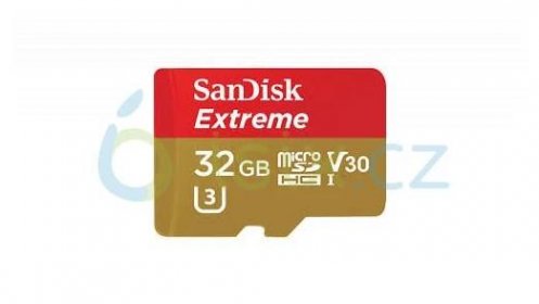 SANDISK Micro SD card SDHC 32GB Extreme A1 UHS-I V30 60 MB/s bez adaptéru