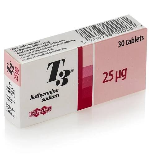 Uni-Pharma T3 30x25mcg