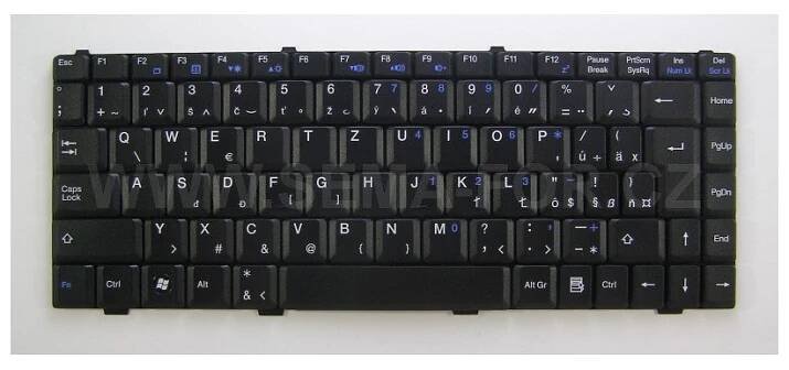 slovenská klávesnice Fujitsu Siemens Amilo Pro V2030 V2035 V2055 V3515 černá SK