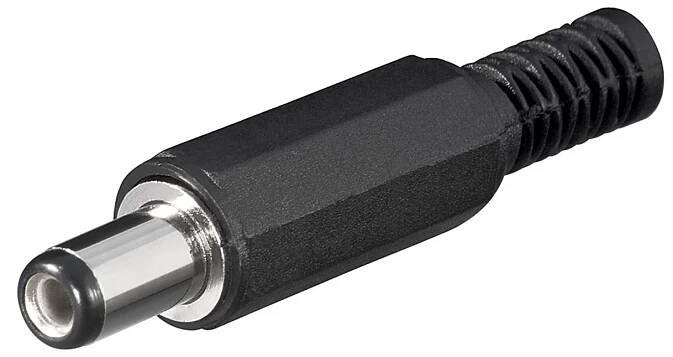 DC konektor souosý na kabel 5,5 x 2,1mm (9mm)