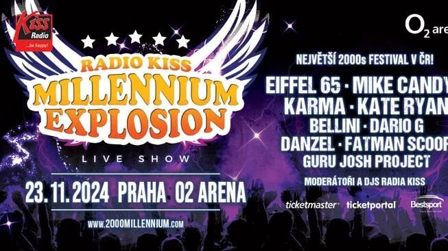 RADIO KISS MILLENNIUM EXPLOSION 2024: Představujeme kompletní line-up!
