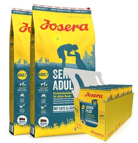 JOSERA SensiPlus 2 x 12,5kg pro dospělé psy s citlivým trávicím systémem + 5 x 900g GRATIS | Fera24.cz
