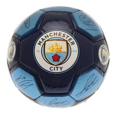 Ouky Manchester City FC, podpisy, modrý, 26 panelů, vel. 1