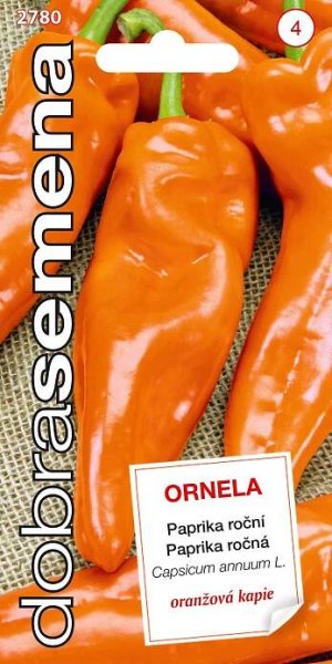 Dobrá semena Paprika zeleninová Ornela oranžová 0,5 g od 33 Kč