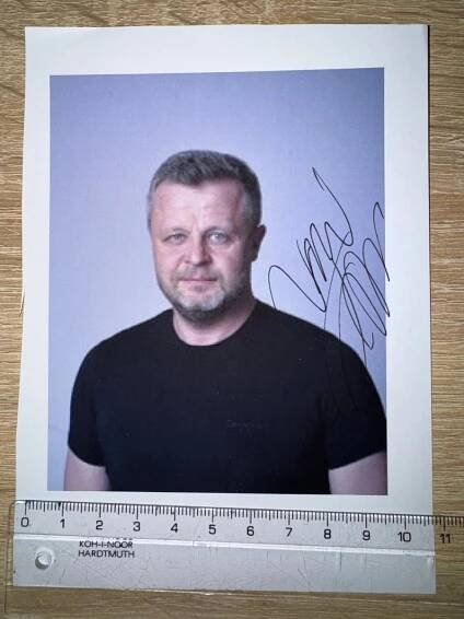 Vasil Fridrich HEREC ORIGINÁL AUTOGRAM S FOTOGRAFIÍ - Ostatní sběratelské předměty