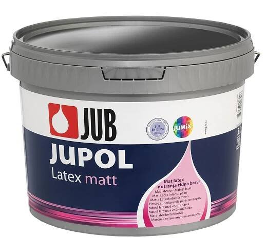 JUB JUPOL Latex matt bílá latexová omyvatelná malířská barva na zeď