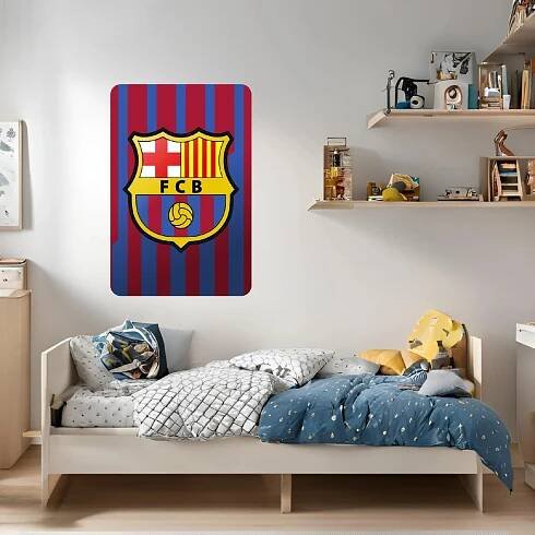 Textilní samolepka na zeď "FC Barcelona"