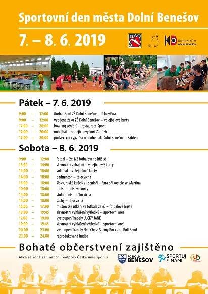 Sportovní den města 2019 - Kulturní dům Dolní Benešov