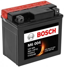 Motobaterie Bosch M6 0 092 M60 040, 12V, 4Ah, YTX5L-BS