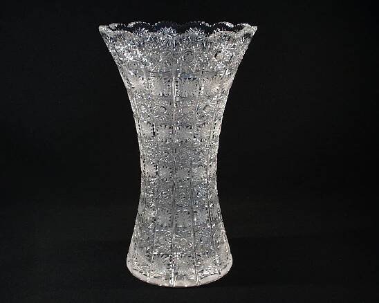 Váza křišťálová broušená 80029/57001/355 35,5 cm. - Tom Crystal Bohemia - Broušené vázy | Porcelán, sklo, lustry, nože