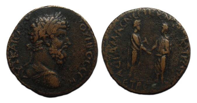 Lucius Verus - with Marcus Aurelius rare coin (F23109)