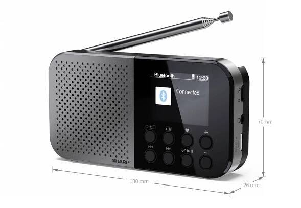 Síťové rádio DAB+, FM, internetové Sharp DR-P520GY