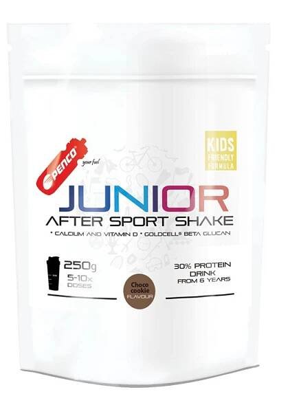 Regenerační nápoj pro juniory JUNIOR AFTER SPORT SHAKE 250g Choco cookie | REGENERAČNÍ NÁPOJE PRO JUNIORY | PENCO spol. s r.o.