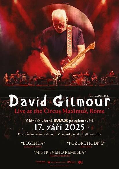David Gilmour Live at the Circus Maximus, Rome - KINO CENTRUM ŽI(v)JE - program a vstupenky online
