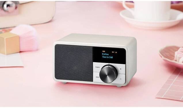 Sangean Genuine Mini DDR-7 A500419 stolní rádio, DAB+, FM, AUX, Bluetooth, stříbrná : Půhy.cz