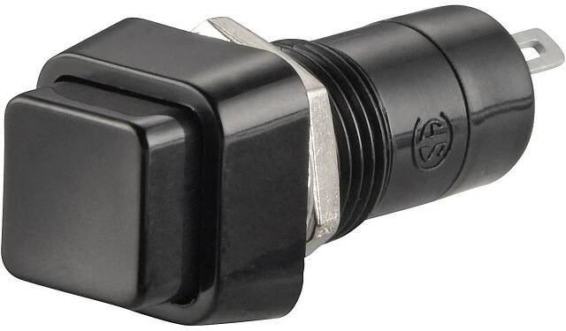 TRU COMPONENTS TC-R13-23A-05BK, 1587696 tlačítko, 12.2 mm, 250 V/AC, 1.5 A, 1 ks