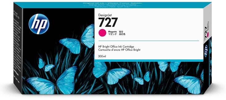 Inkoustová náplň HP 728 azurová (300 ml) (F9K17A)