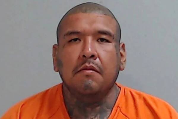 Suspected burglar Carlos Garcia, 36, is pictured in a mugshot following his arrest last Tuesday.