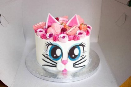Dětský narozeninový dort Kočička
