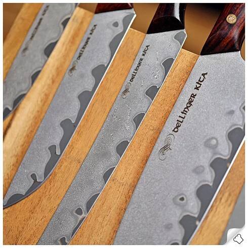 Plátkovací nůž KITA NORTH DAMASCUS Dellinger 20,5 cm - Chefshop.cz
