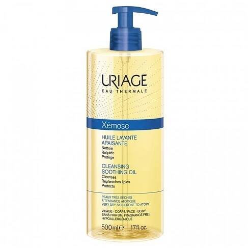 Huile Lavante Apaisante Peaux Tres Seches A Tendance Atopique 500ml Xemose Uriage