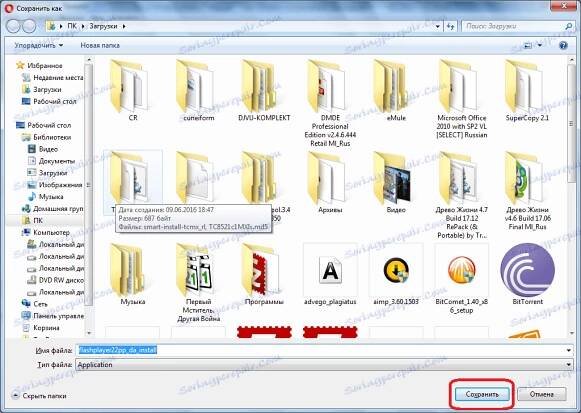 Určete instalační adresář aplikace Adobe Flash Player pro prohlížeč Opera