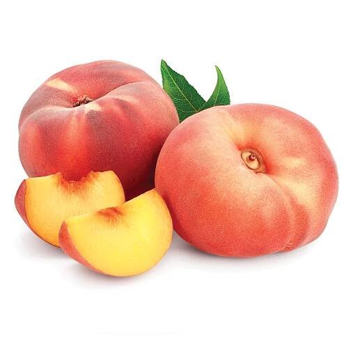 Yellow donut peaches