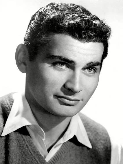 Jeff Chandler Greyscale Portrait Wallpaper