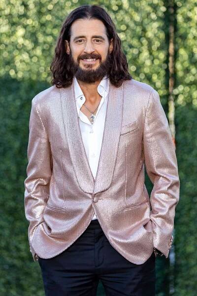 Jonathan Roumie attends "The Chosen" season 5 red carpet and premiere on March 20, 2025 in Dallas, Texas. 