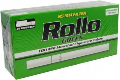 Rollo green cigaretové dutinky dlouhé 200 ks