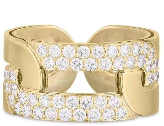 ROBERTO-COIN-NAVARRA-18KT-YELLOW-GOLD-RING-WITH-DIAMONDS_ADR888RI2208 - Roberto Coin