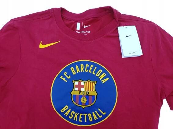 Tričko The Nike Tee FC Barcelona Basketball DQ3956-620 S Barva červená